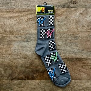 5/$20 NEW Adult MTV Checkerboard Socks